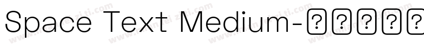 Space Text Medium字体转换